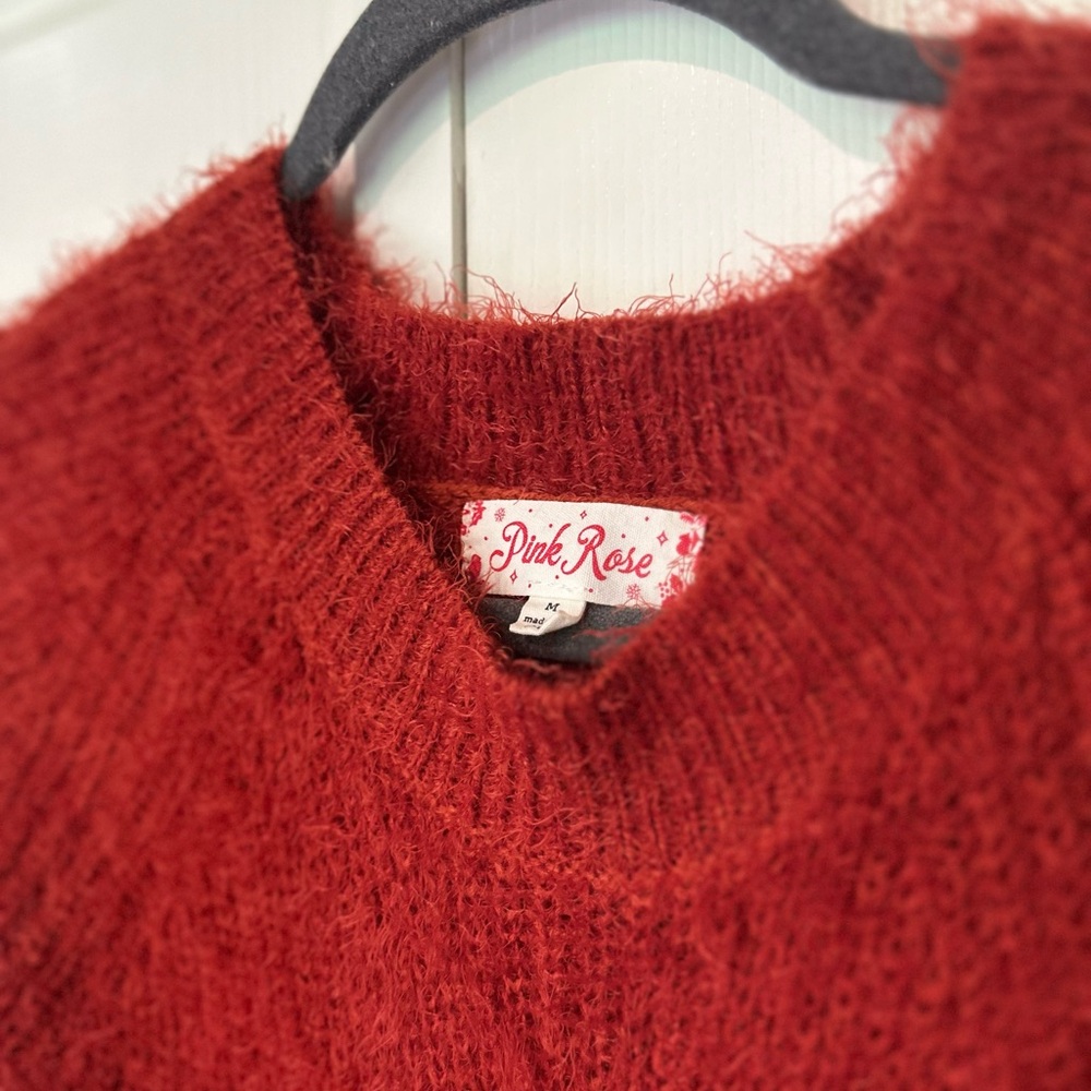 Pink Rose Women's Red Sweater